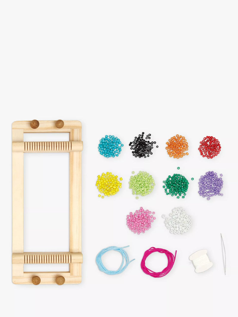Janod pop bead jewellery kit with loom bracelet - British product