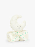 Jellycat Amuseable Moon Soother white faux fur toy, imported from the UK