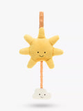 Jellycat Amuseable Sun musical pull soft toy 20cm, imported from the UK