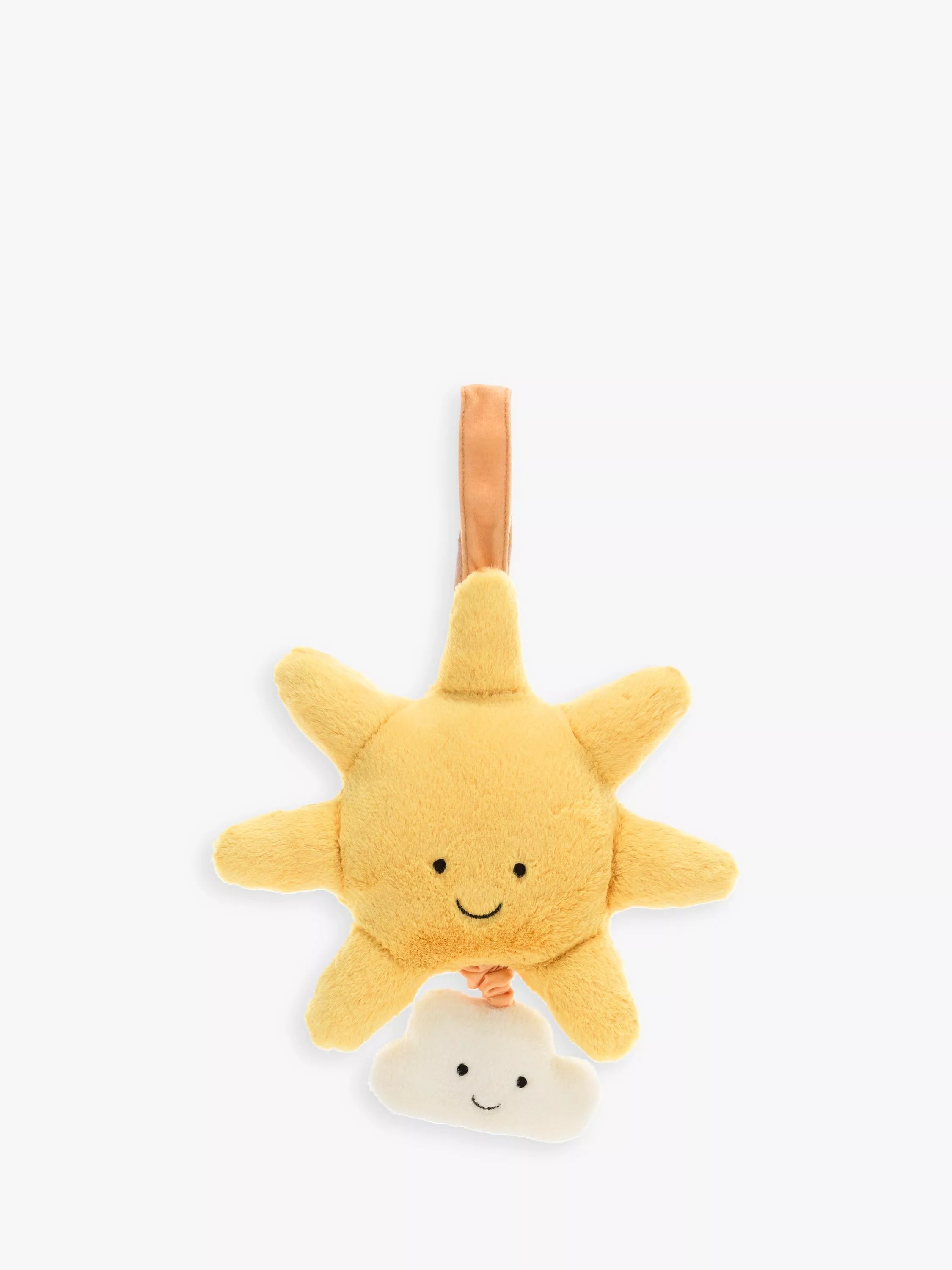 Jellycat Amuseable Sun musical pull soft toy 20cm, imported from the UK