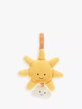 Jellycat Amuseable Sun musical pull soft toy 20cm, imported from the UK