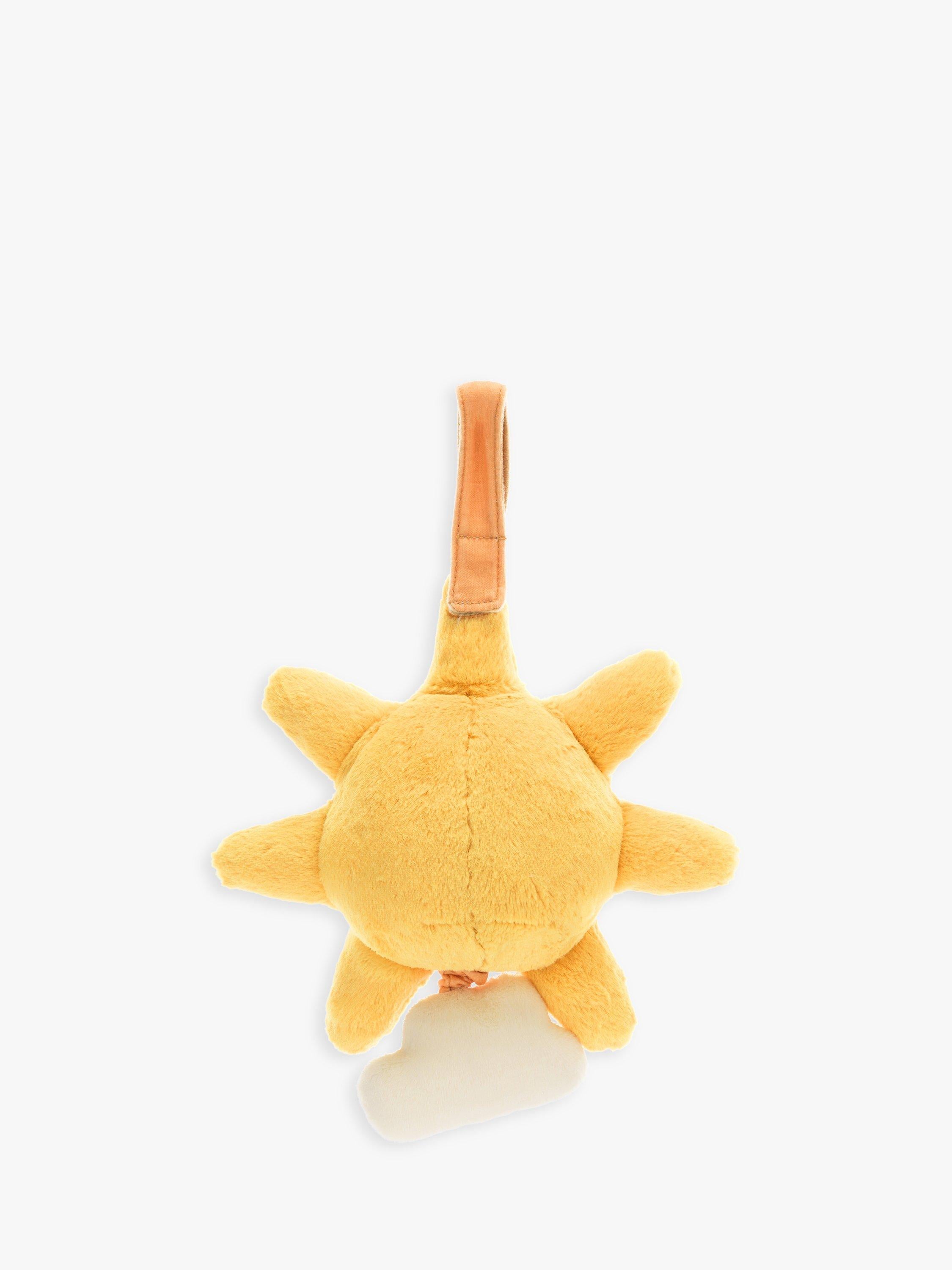Jellycat Amuseable Sun musical pull soft toy 20cm, imported from the UK