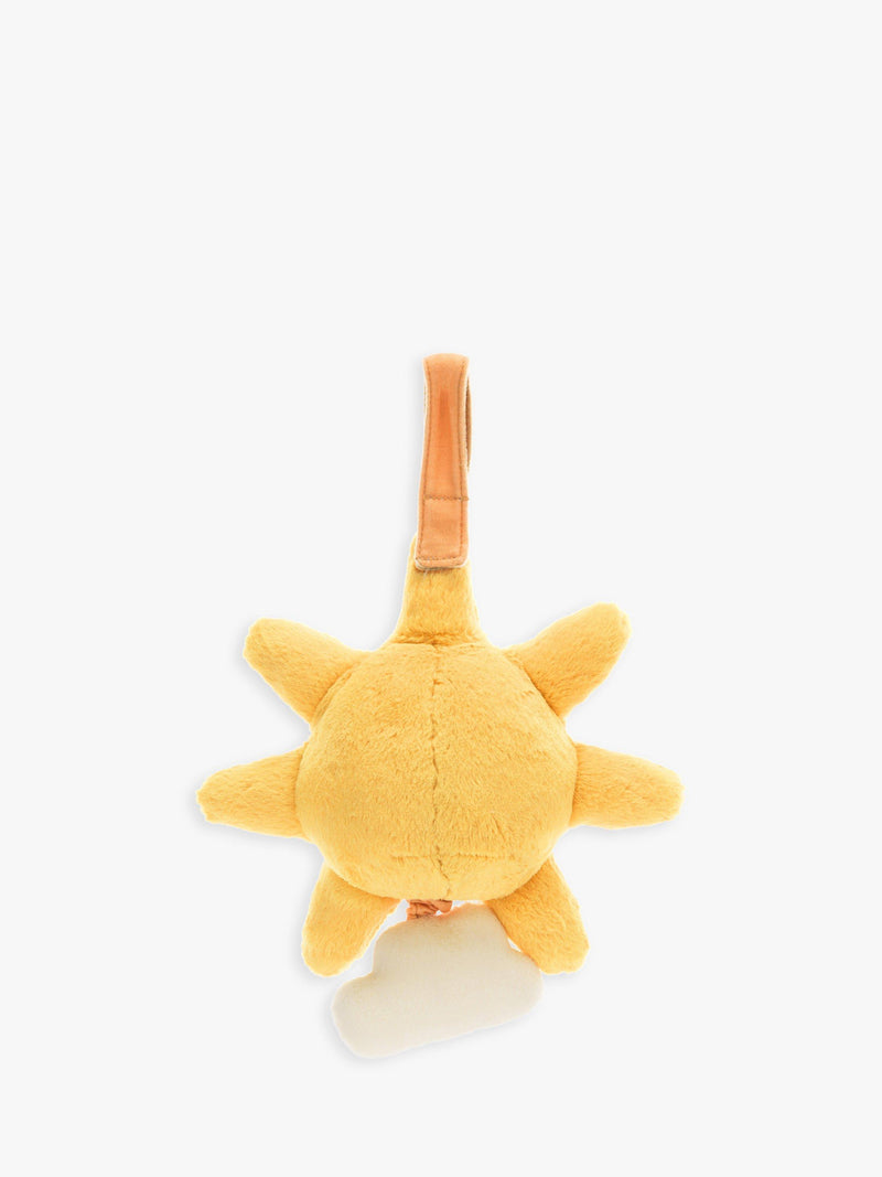 Jellycat Amuseable Sun musical pull soft toy 20cm, imported from the UK