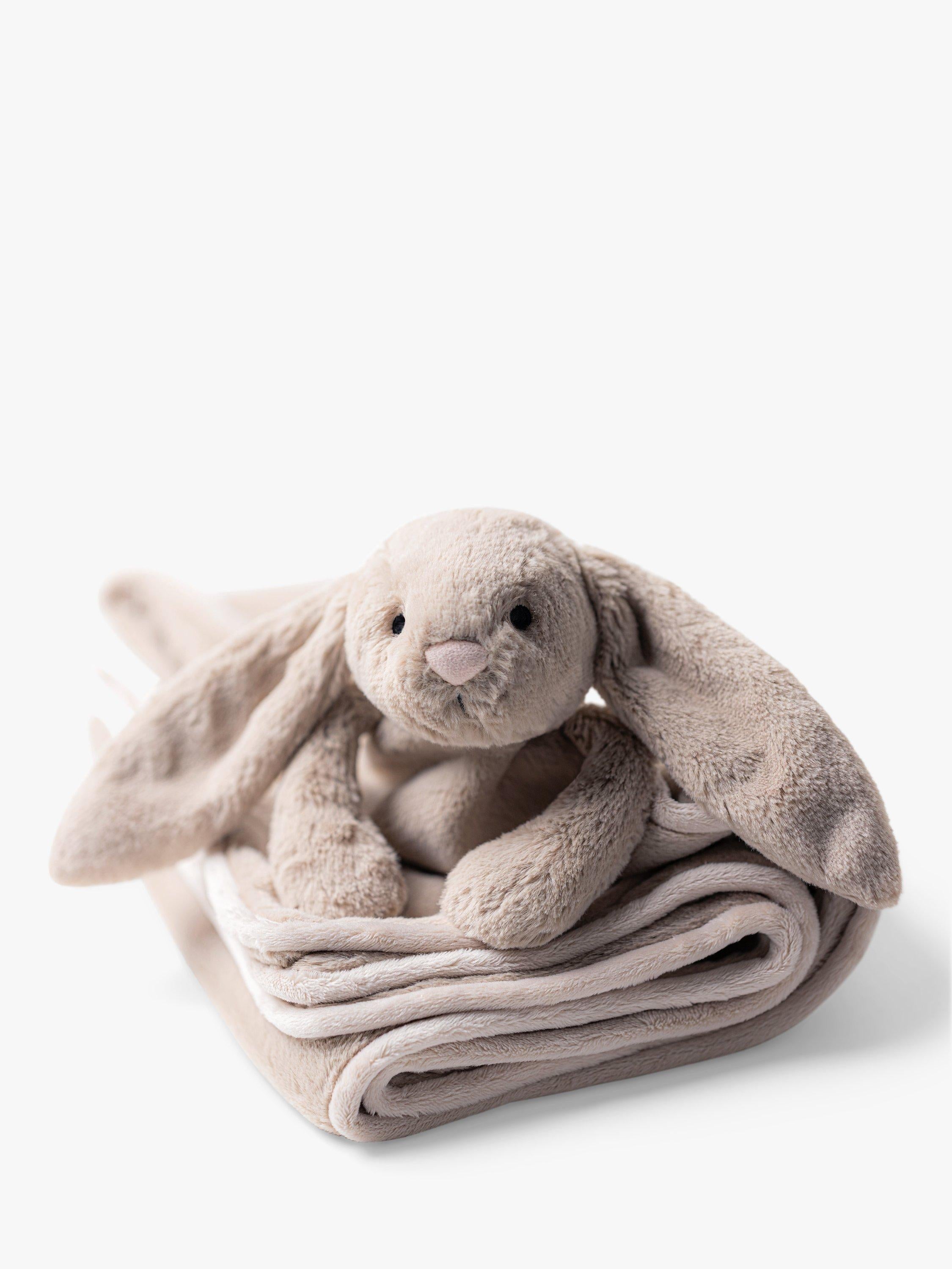 Jellycat Bashful Bunny Blankie beige - British product