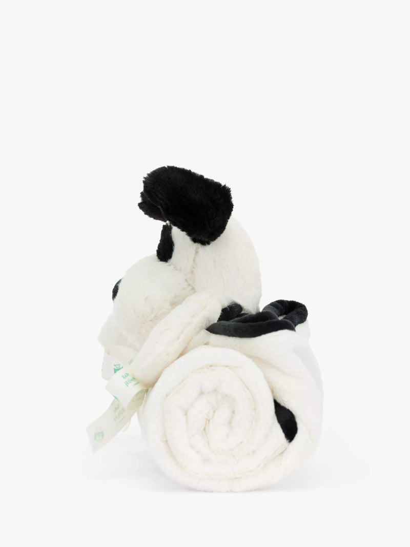 Jellycat Bashful Puppy blankie black cream, imported from the UK