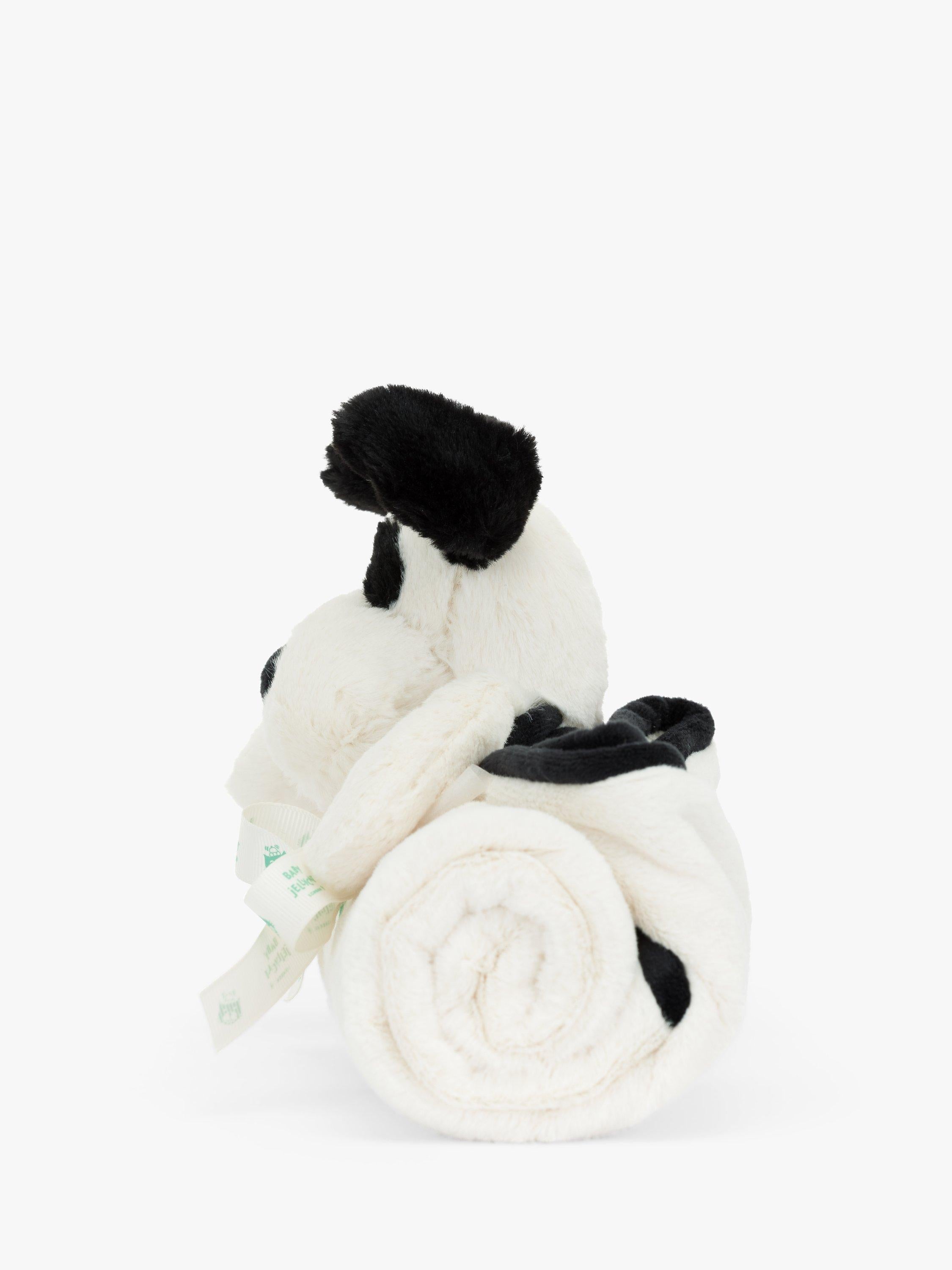 Jellycat Bashful Puppy blankie black cream, imported from the UK