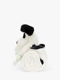 Jellycat Bashful Puppy blankie black cream, imported from the UK