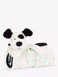 Jellycat Bashful Puppy blankie black cream, imported from the UK