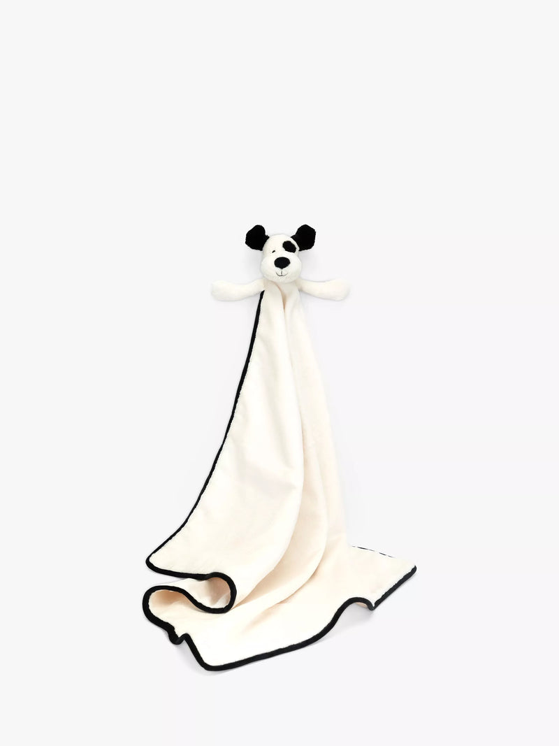 Jellycat Bashful Puppy blankie black cream, imported from the UK
