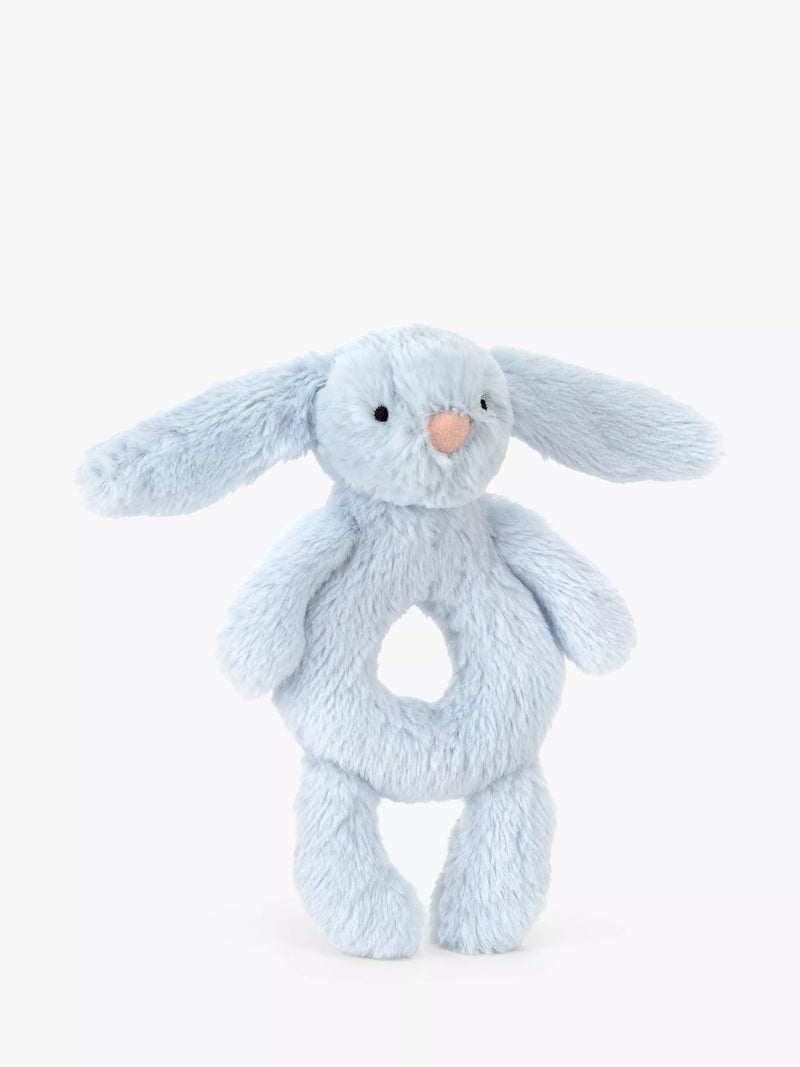 Jellycat Bashful Bunny Ring Rattle soft toy, UK version