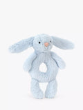 Jellycat Bashful Bunny Ring Rattle soft toy, UK version
