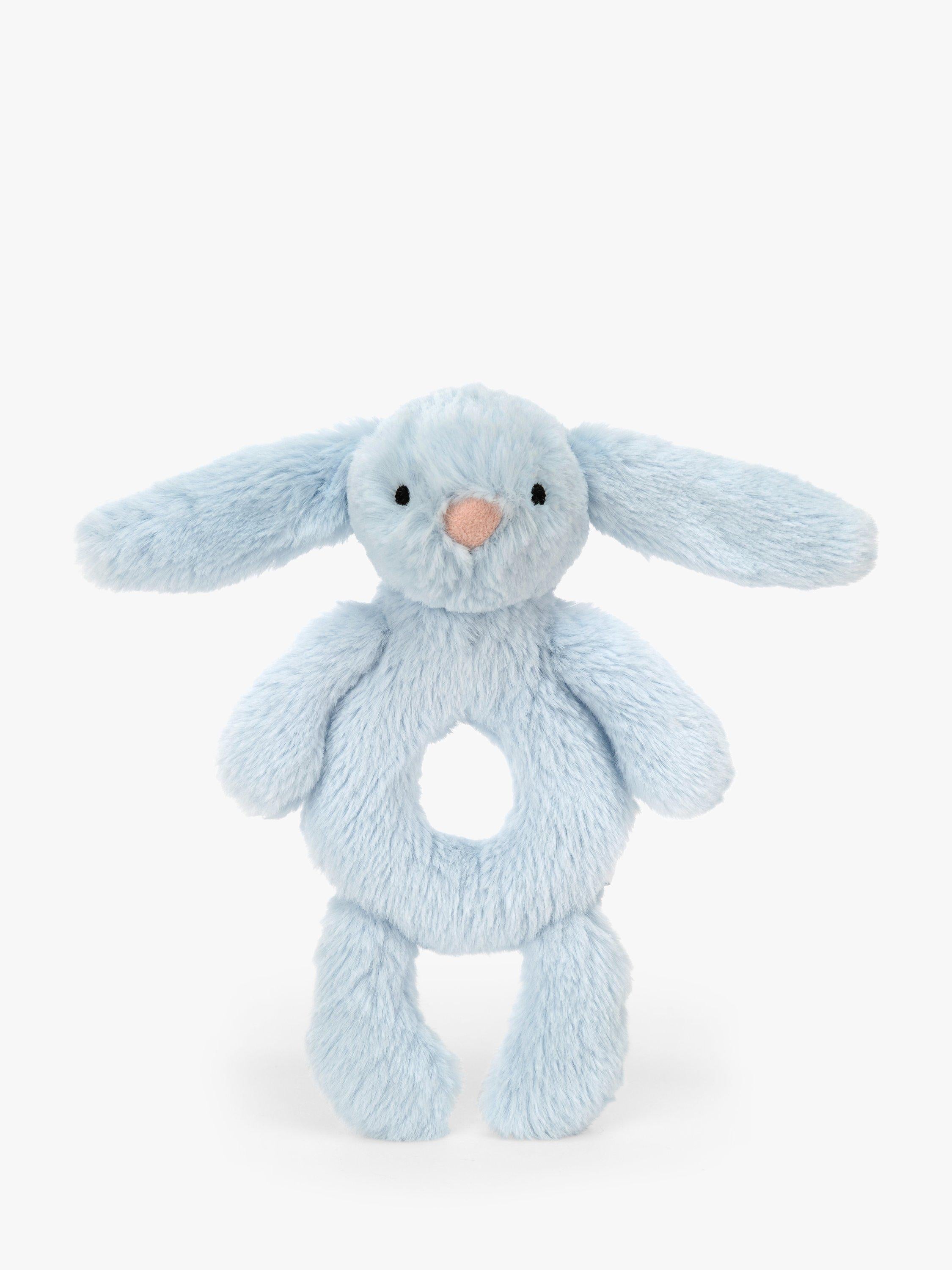 Jellycat Bashful Bunny Ring Rattle soft toy, UK version
