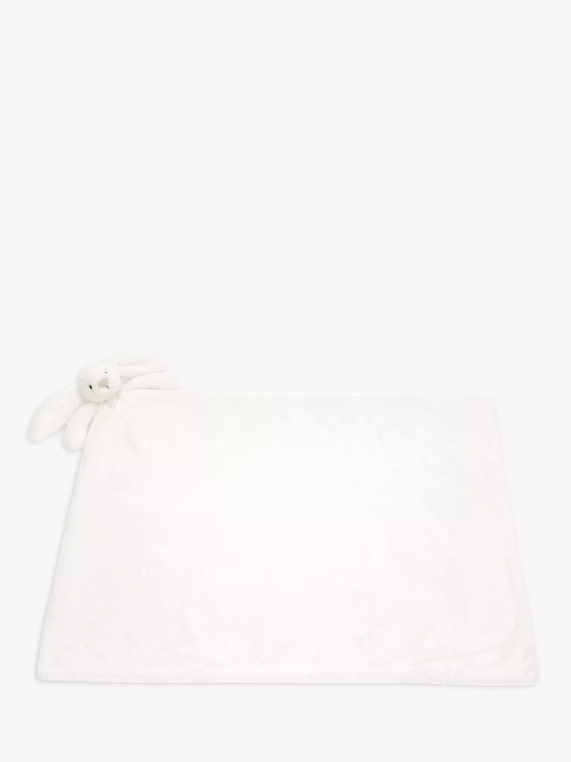 Jellycat Bashful Bunny Blankie white plush, imported from the UK