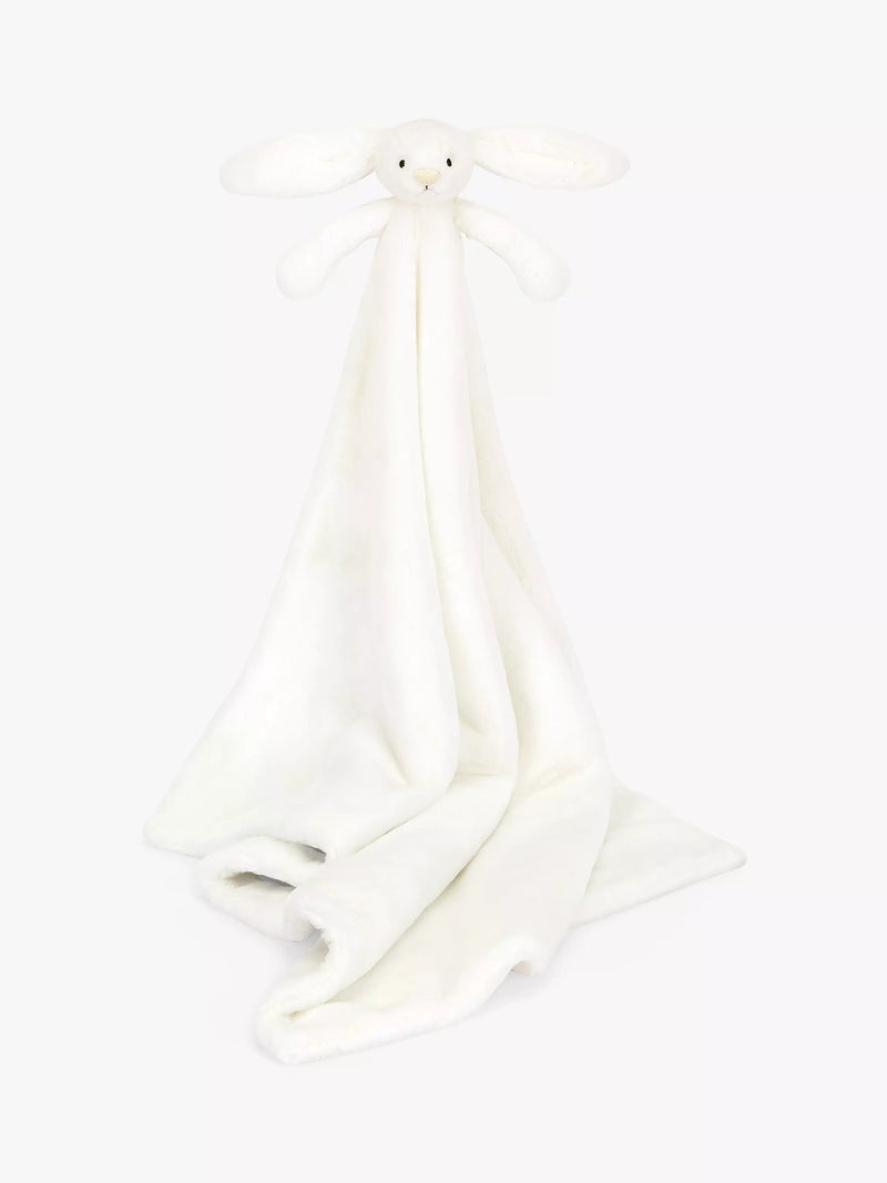 Jellycat Bashful Bunny Blankie white plush, imported from the UK