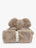 Jellycat Smudge Elephant Blankie in grey, UK version