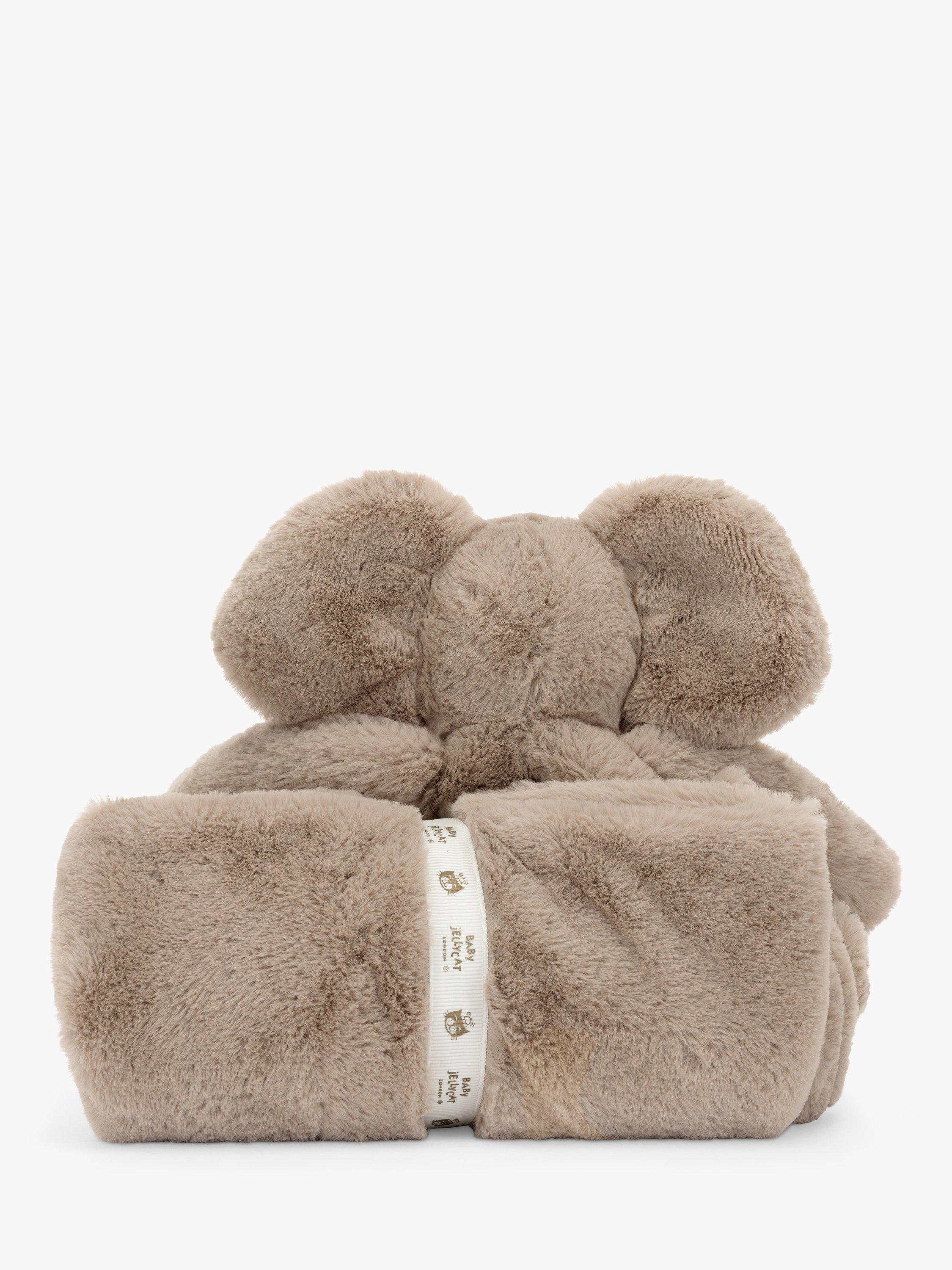 Jellycat Smudge Elephant Blankie in grey, UK version