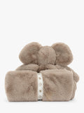 Jellycat Smudge Elephant Blankie in grey, UK version