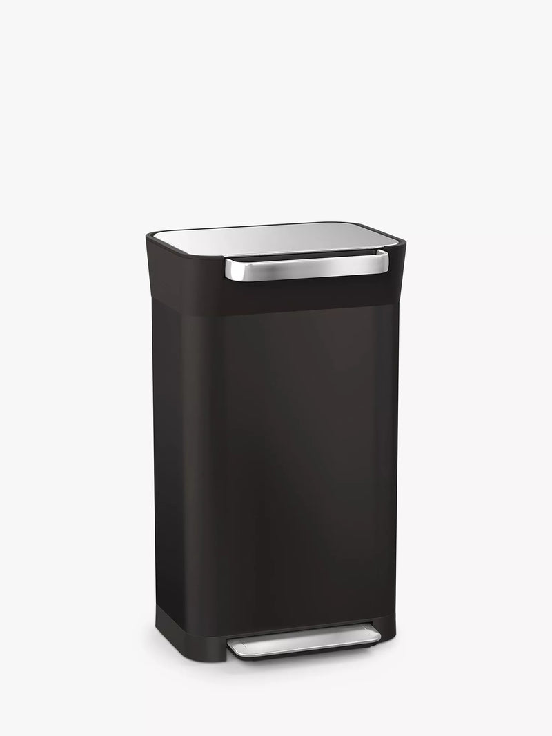 30L Trash Compactor and Fingerprint-Proof Pedal Bin
