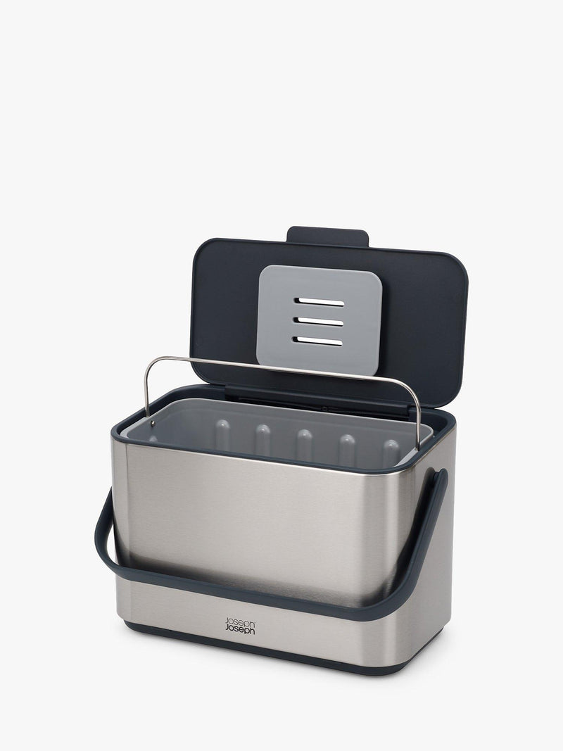 Joseph Joseph stainless steel food waste caddy 4L, UK version