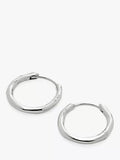 Monica Vinader small silver hoop earrings, imported from the UK