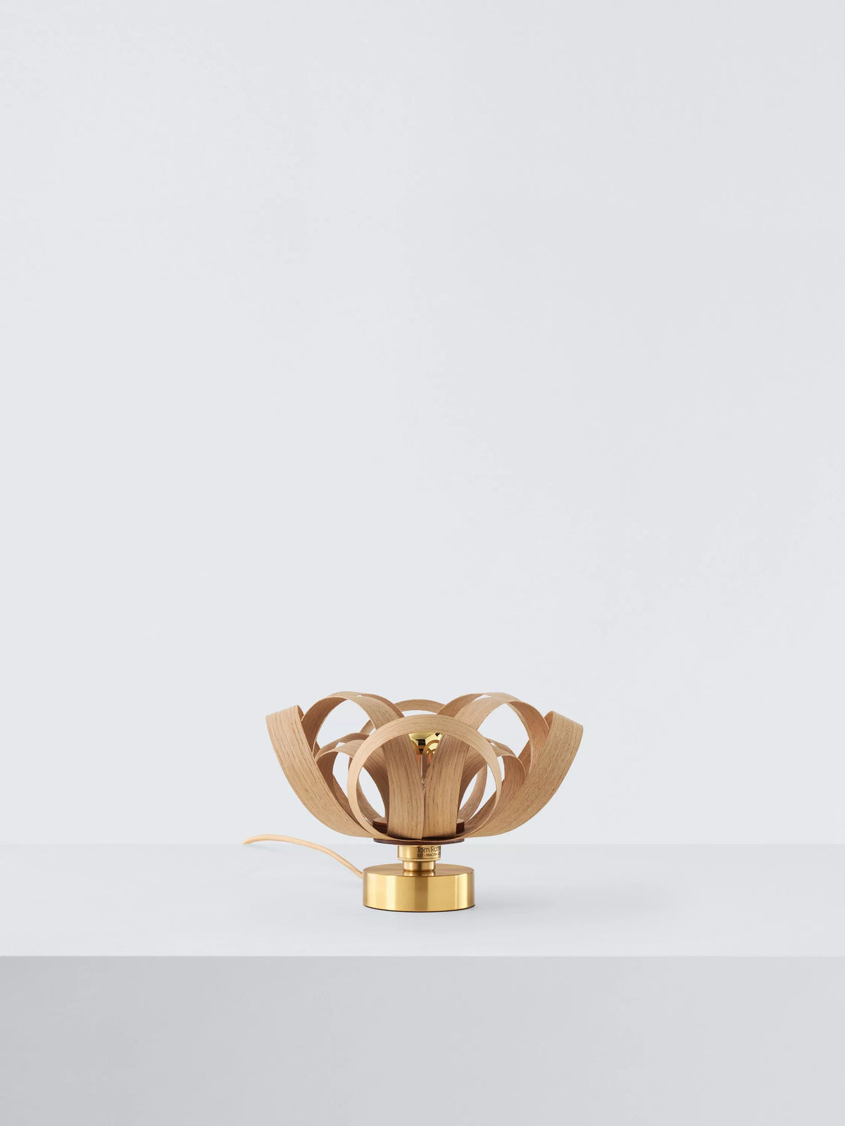Tom Raffield Skipper table lamp natural finish, UK version