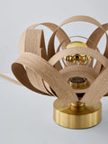 Tom Raffield Skipper table lamp natural finish, UK version