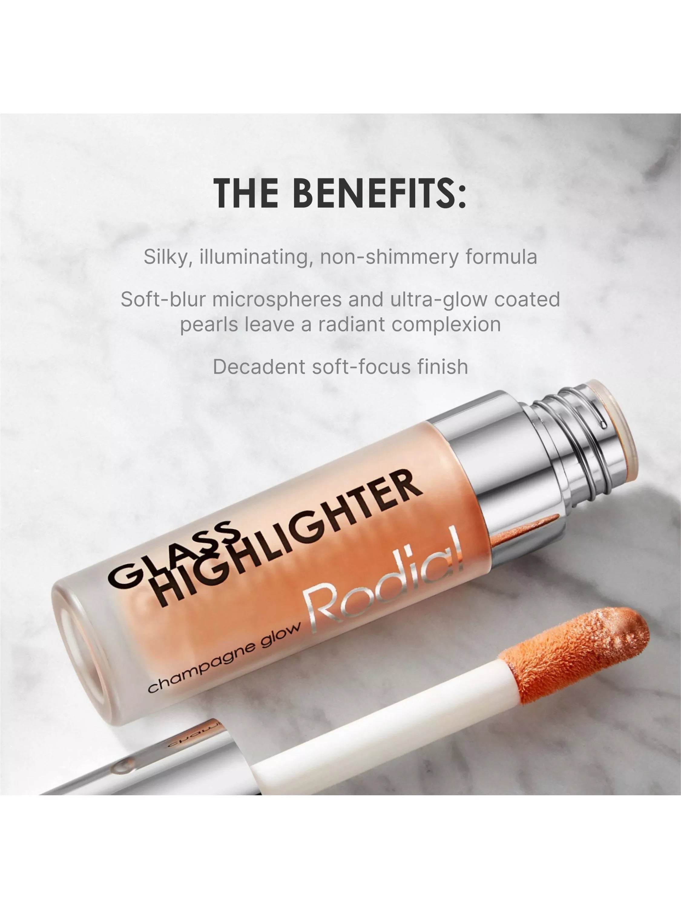 Rodial Glass Highlighter Champagne Glow liquid 4.5ml (British brand)