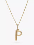 Rachel Jackson London Initial Necklace, Gold, P
