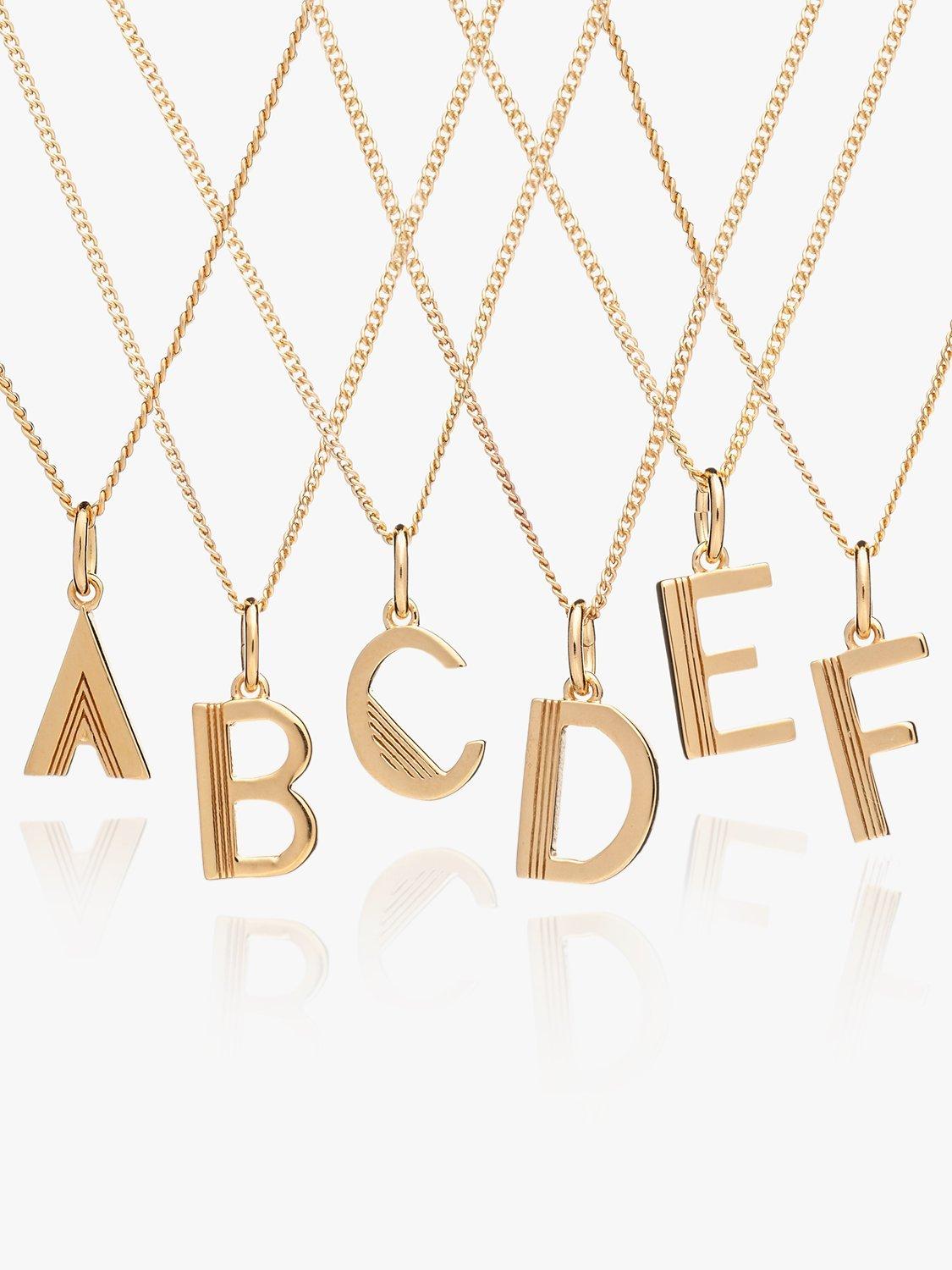 Rachel Jackson London Initial Halskette Gold 46cm, UK Version