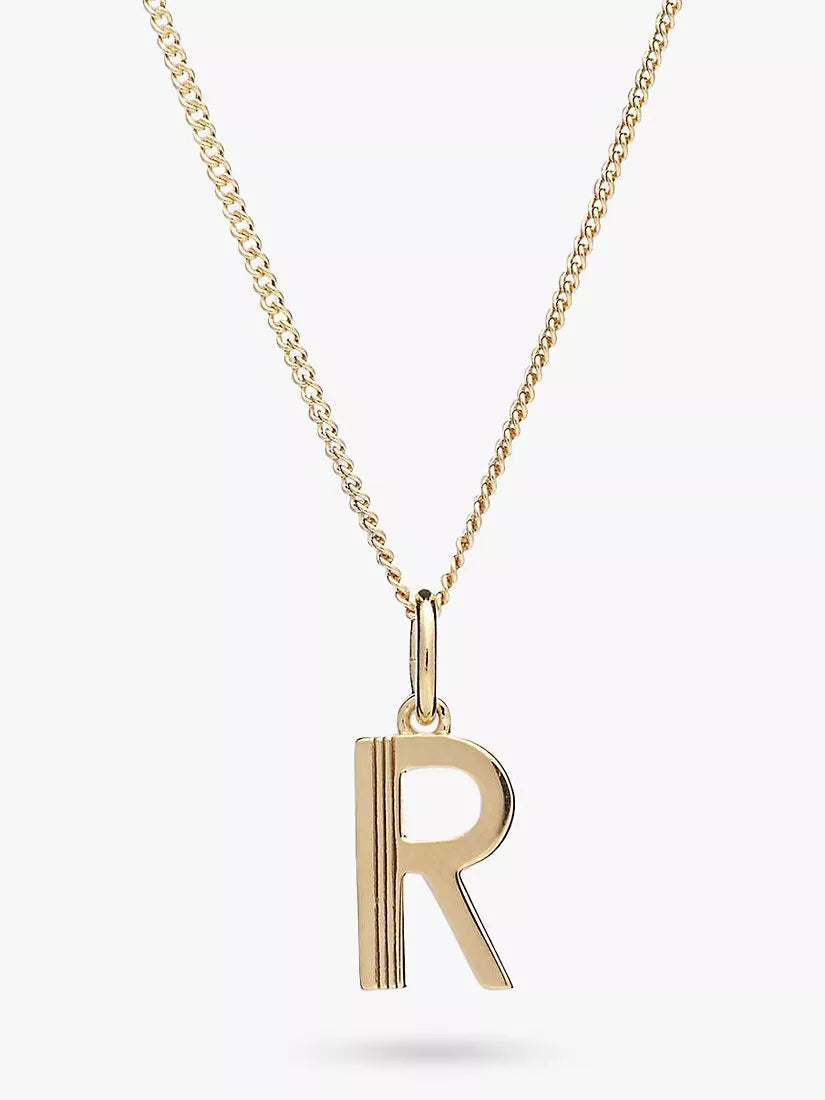 Rachel Jackson London Initial Anhänger Halskette Gold 46cm