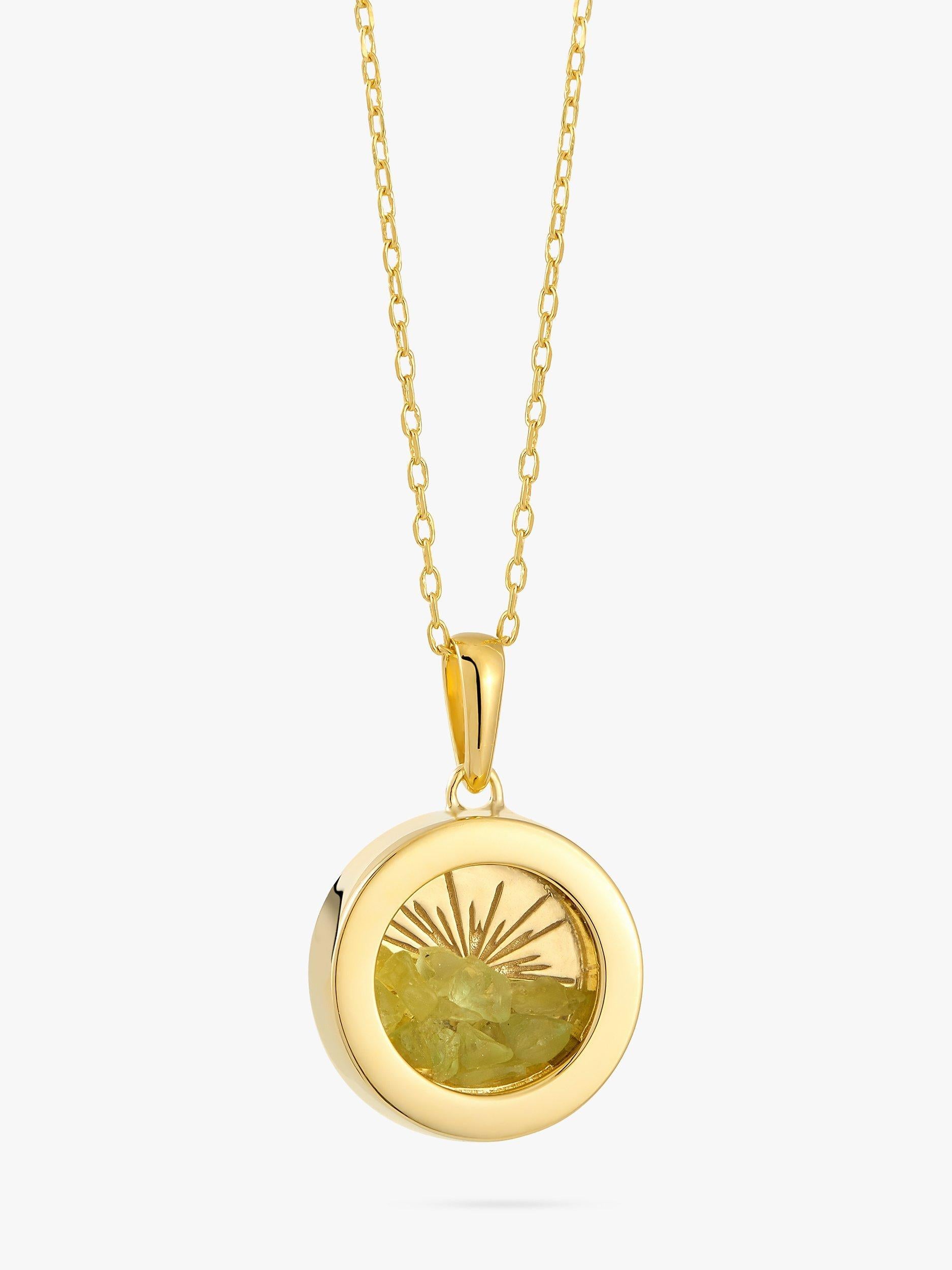 Rachel Jackson London amulet necklace Peridot gold plated (British brand)