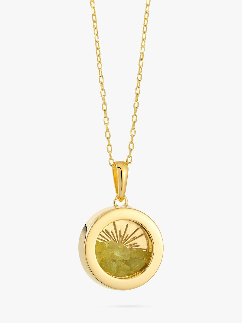 Rachel Jackson London amulet necklace Peridot gold plated (British brand)