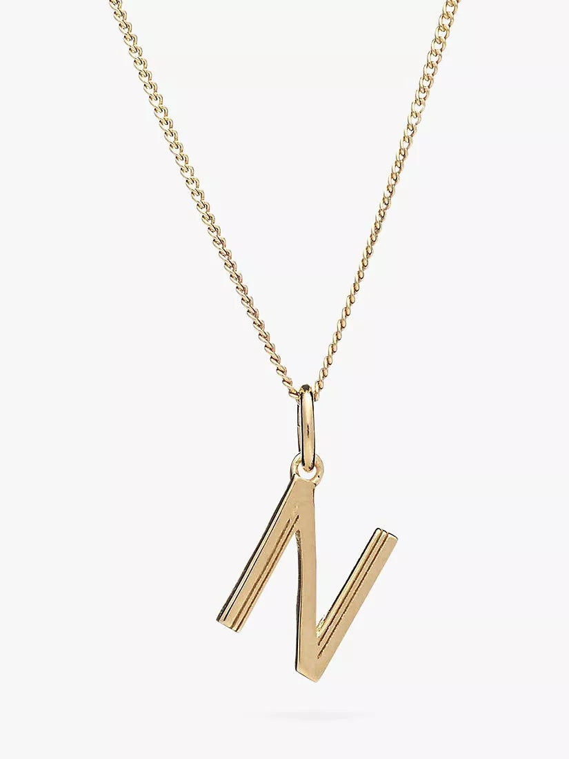 Rachel Jackson London Initial Necklace, Gold, N