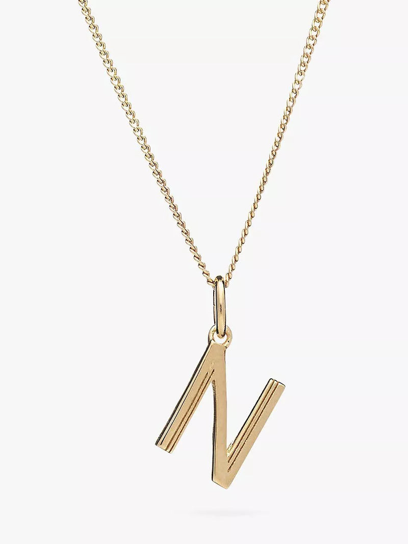 Rachel Jackson London Initial Necklace, Gold, N