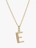 Rachel Jackson London Initial Necklace, Gold, E