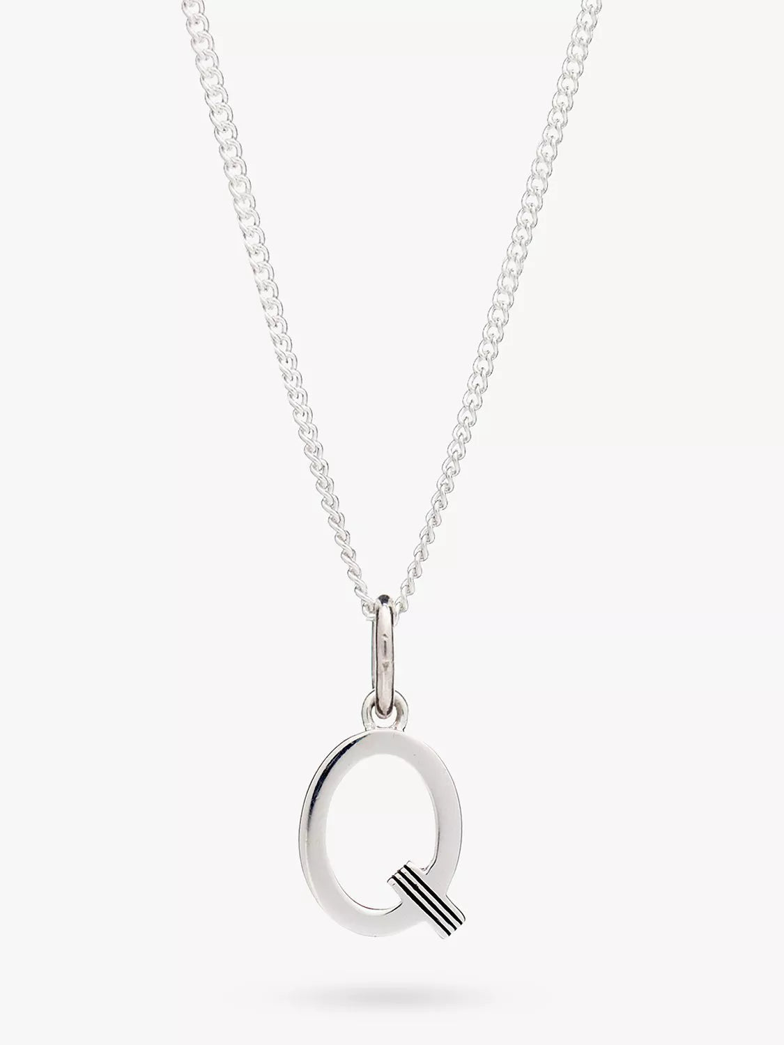Rachel Jackson London Initial Necklace, Silver, Q
