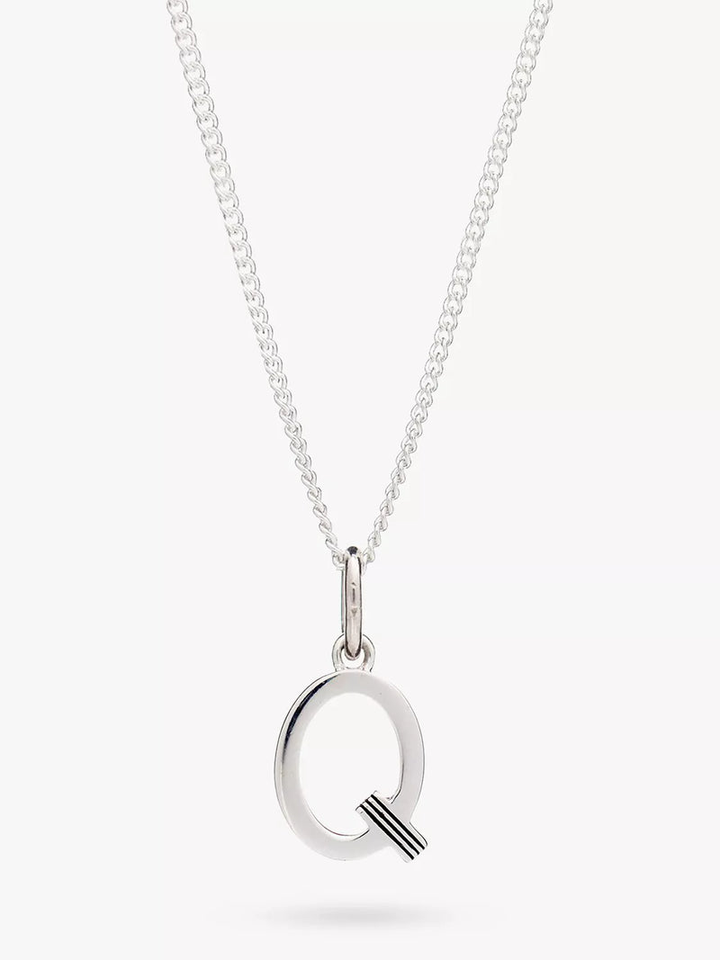 Rachel Jackson London Initial Necklace, Silver, Q
