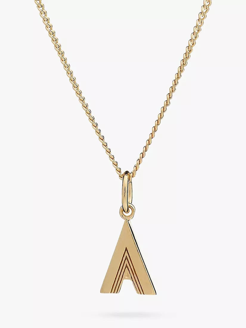 Rachel Jackson London initial necklace gold 46cm, UK version