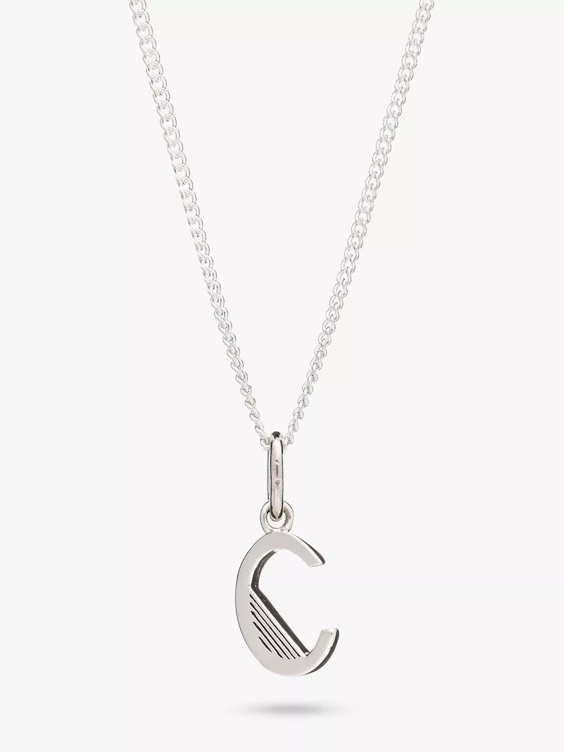 Rachel Jackson London Initial Necklace, Silver, C