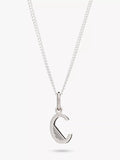 Rachel Jackson London Initial Necklace, Silver, C