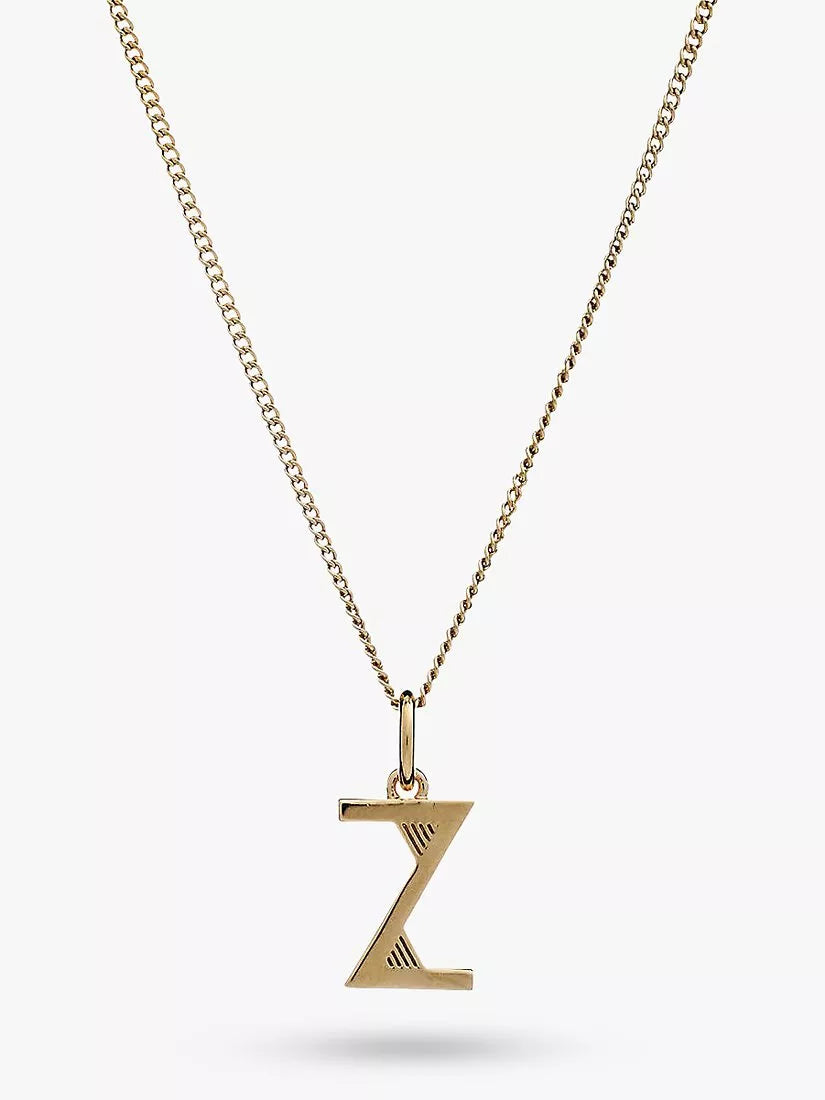 Rachel Jackson London Initial Anhänger Halskette Gold 46cm