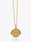 Rachel Jackson London rainbow smiley face spinning necklace, UK version