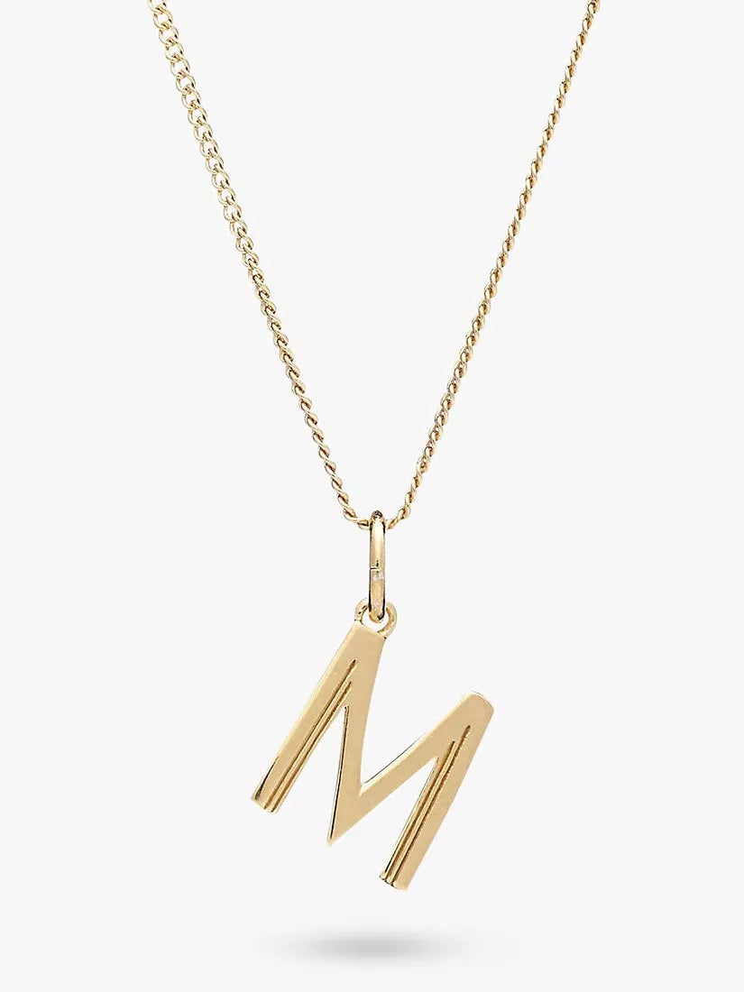Rachel Jackson London Initial Anhänger Halskette Gold 46cm