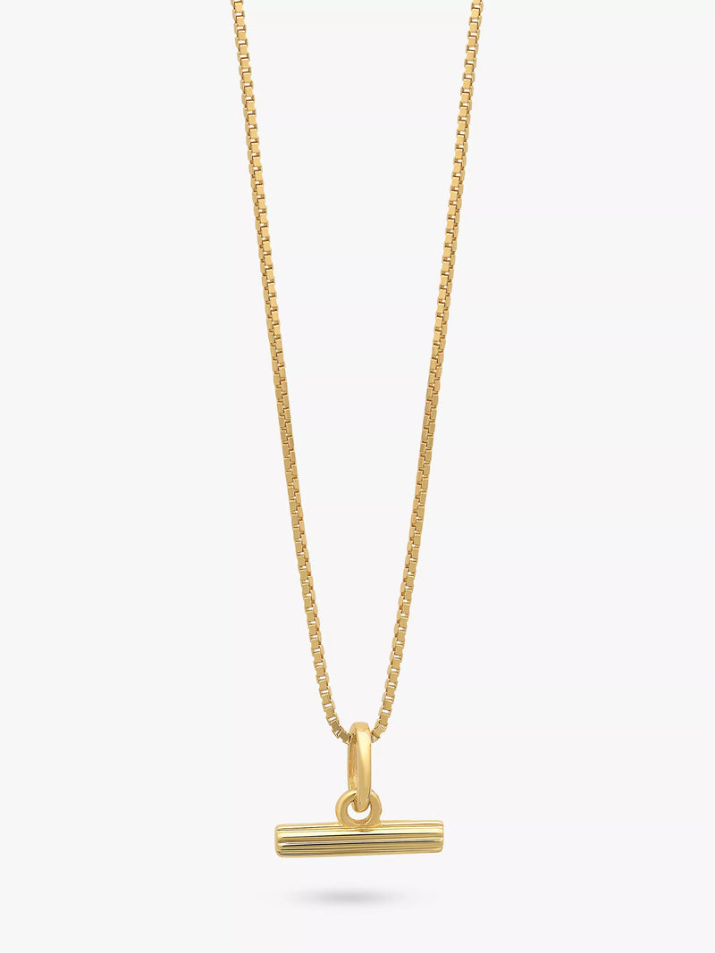 Collier Mini T-Bar Rachel Jackson London en or, version Royaume-Uni
