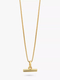 Collier Mini T-Bar Rachel Jackson London en or, version Royaume-Uni
