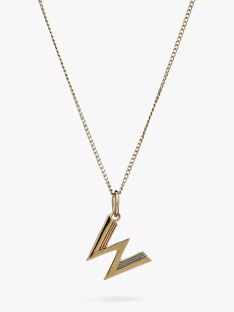 Rachel Jackson London Initial Anhänger Halskette Gold 46cm