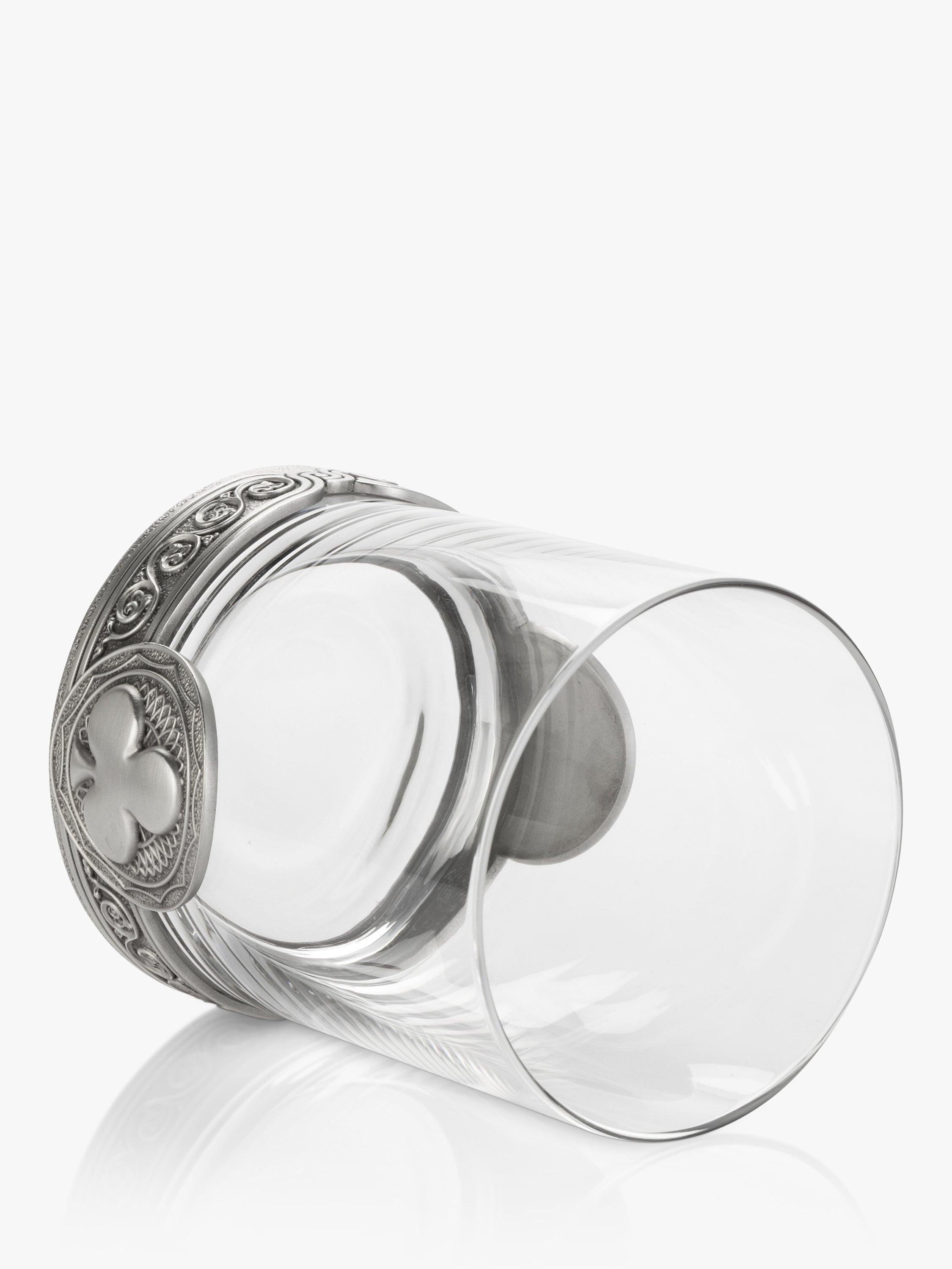 Royal Selangor Ace Clubs tumbler 300ml pewter grey, imported from the UK