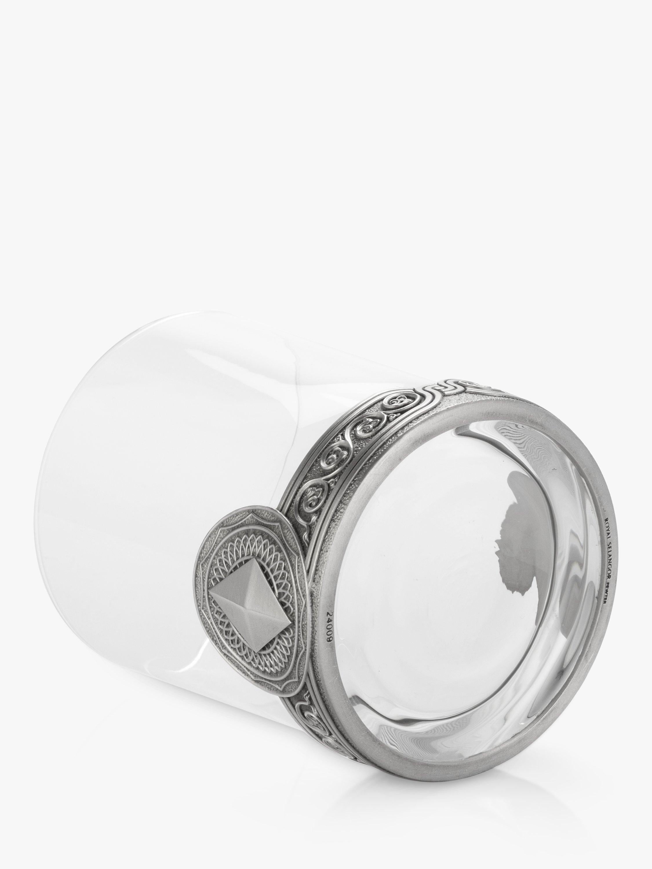 Royal Selangor Ace Diamonds glass tumbler 300ml, UK version