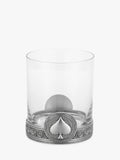 Royal Selangor glass tumbler 300ml with pewter base - British product