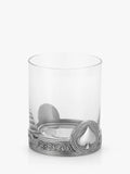 Royal Selangor glass tumbler 300ml with pewter base - British product